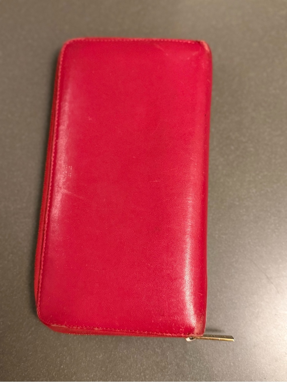 Celine Red Zipper Phone Wallet Case